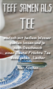 Teff Samen als Tee Mischung